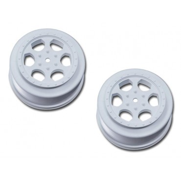 JOGO DE RODAS 15mm HEX PARA SHORT COURSE TRINIDAD SC WHEELS TEAM DURANGO DER-SCT-DW WHITE DESC410R